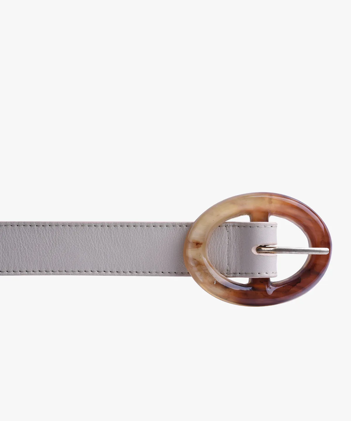 Azza Ovl Belt in Leather
