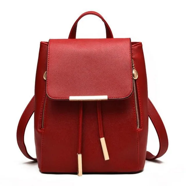 Backback / Purse -  Women's Leather Backpack