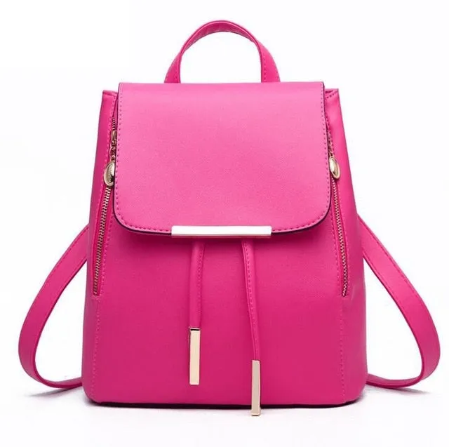 Backback / Purse -  Women's Leather Backpack