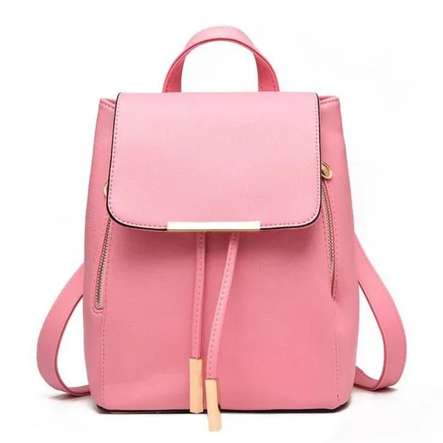 Backback / Purse -  Women's Leather Backpack