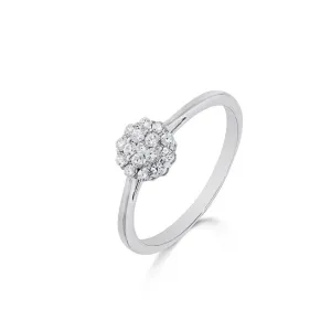 Bague avec motif - Or Blanc, Diamants (9A5538A)