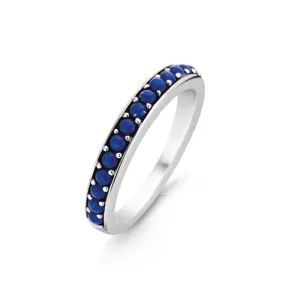 Bague TI SENTO - Argent, Pierre bleue (12123BL)