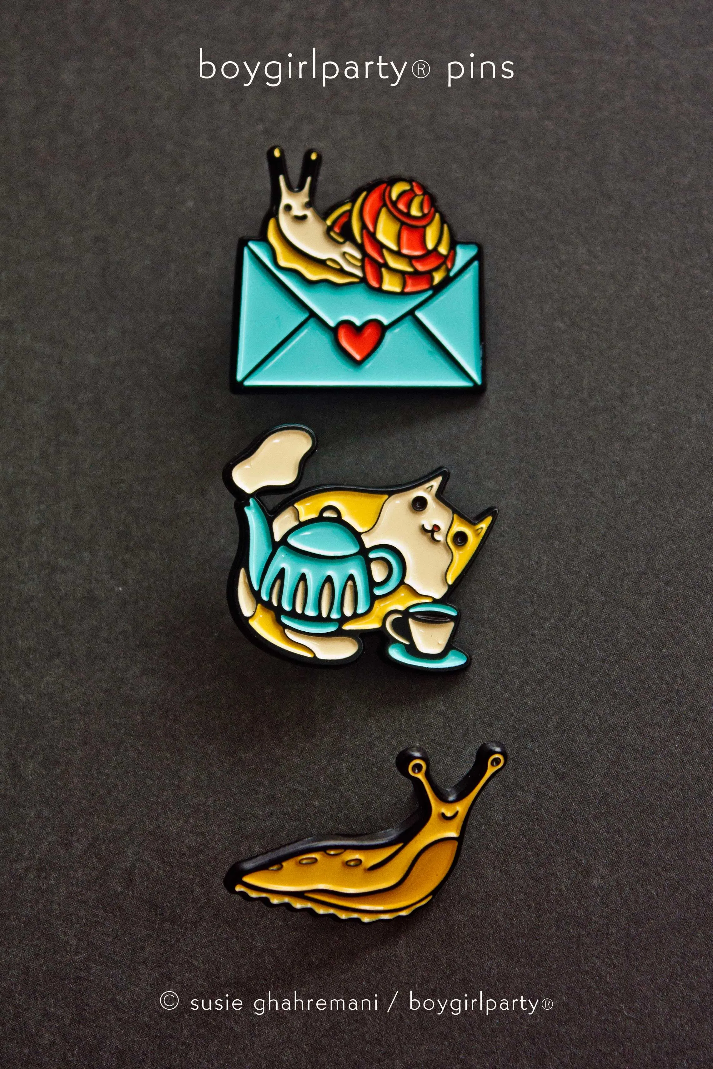Banana Slug Enamel Pin by boygirlparty — California Slug Pin