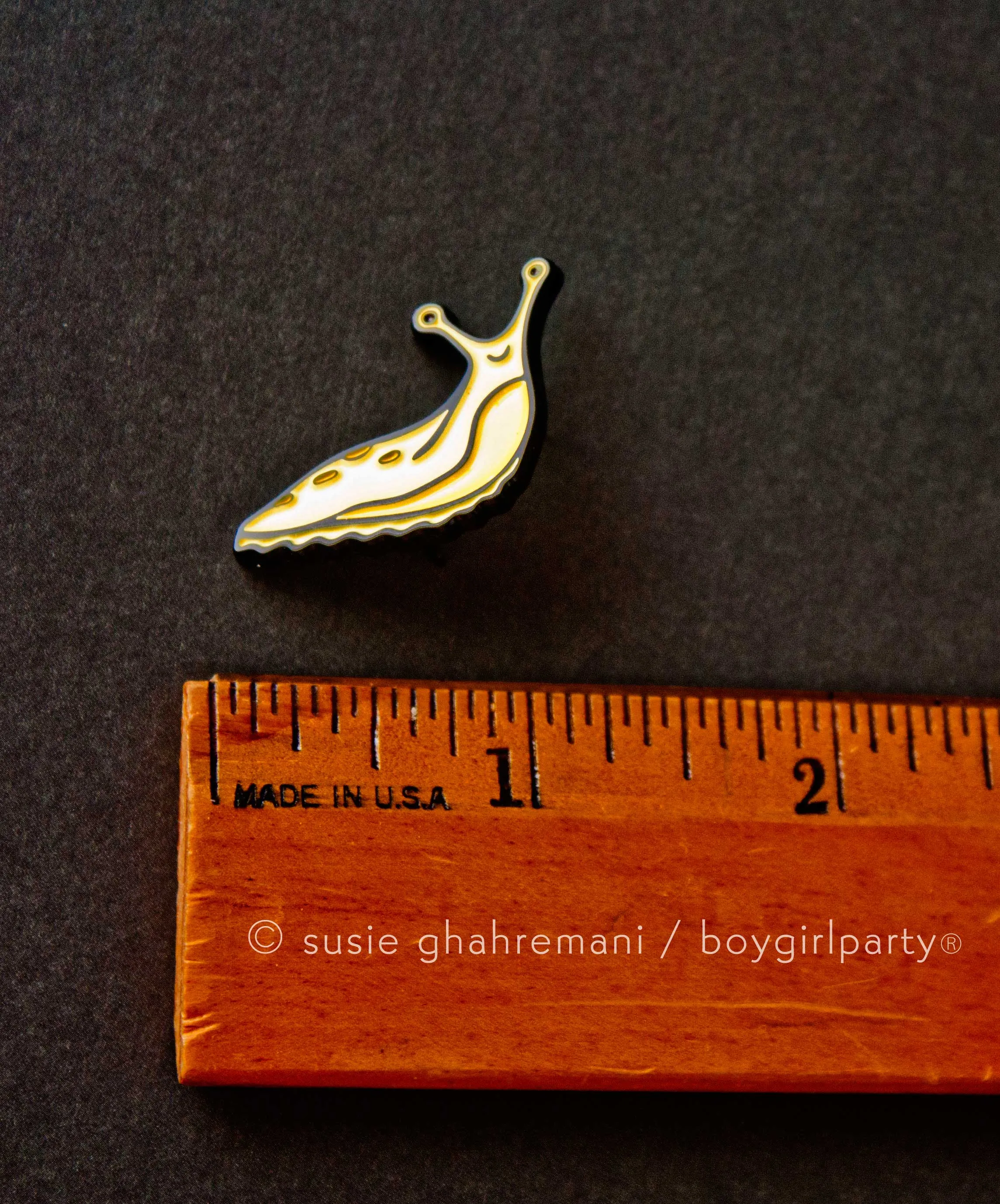 Banana Slug Enamel Pin by boygirlparty — California Slug Pin