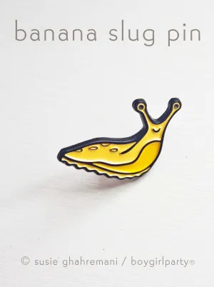 Banana Slug Enamel Pin by boygirlparty — California Slug Pin
