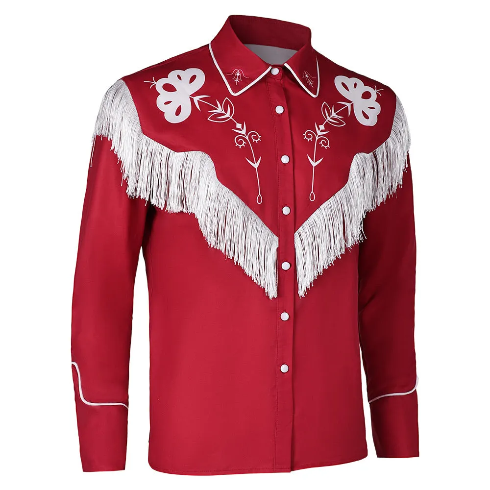 Barbie Ken Red Retro Tassel Jacket Cosplay Costume Outfits Halloween Carnival Suit