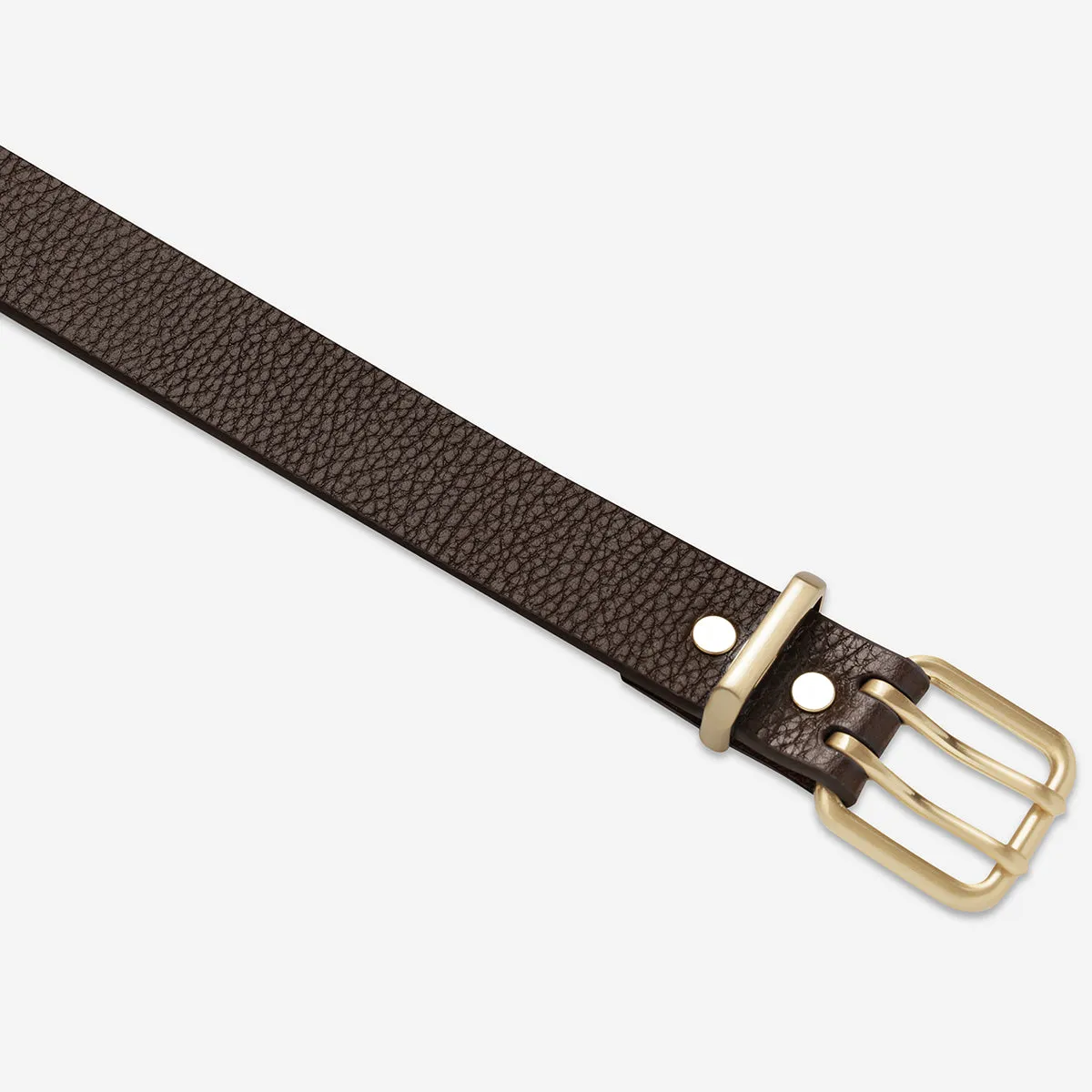 Barely Moving Belt - Choc/Gold