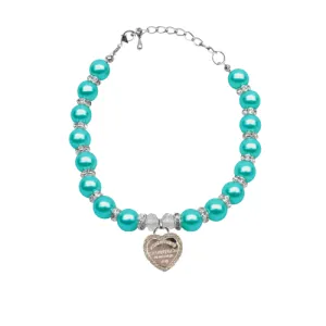 Bark Fifth Avenue - Single Row Pearl Sniffany Dog Necklace