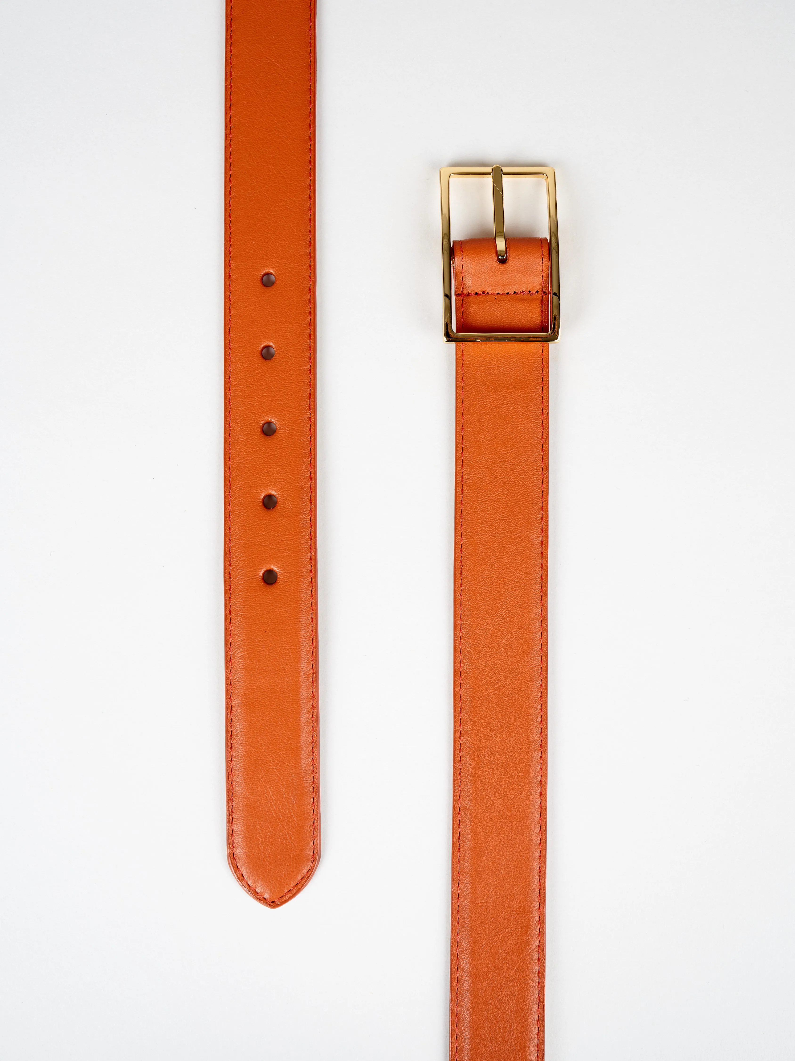 belt - tangerine/bone