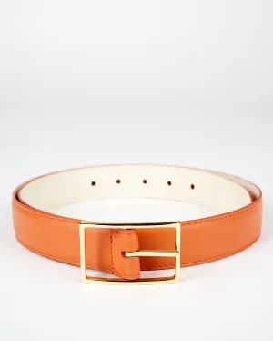 belt - tangerine/bone