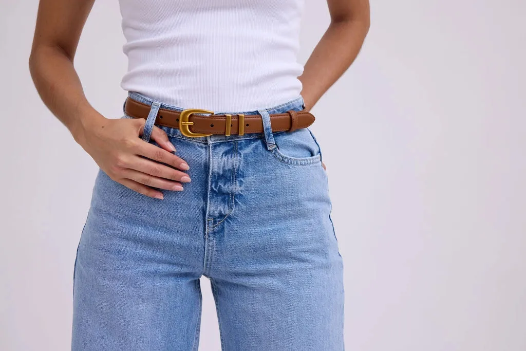 Belt with Metal Strap Holder
