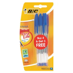 BIC Orange Ball All Point Blue 4   3 Pack