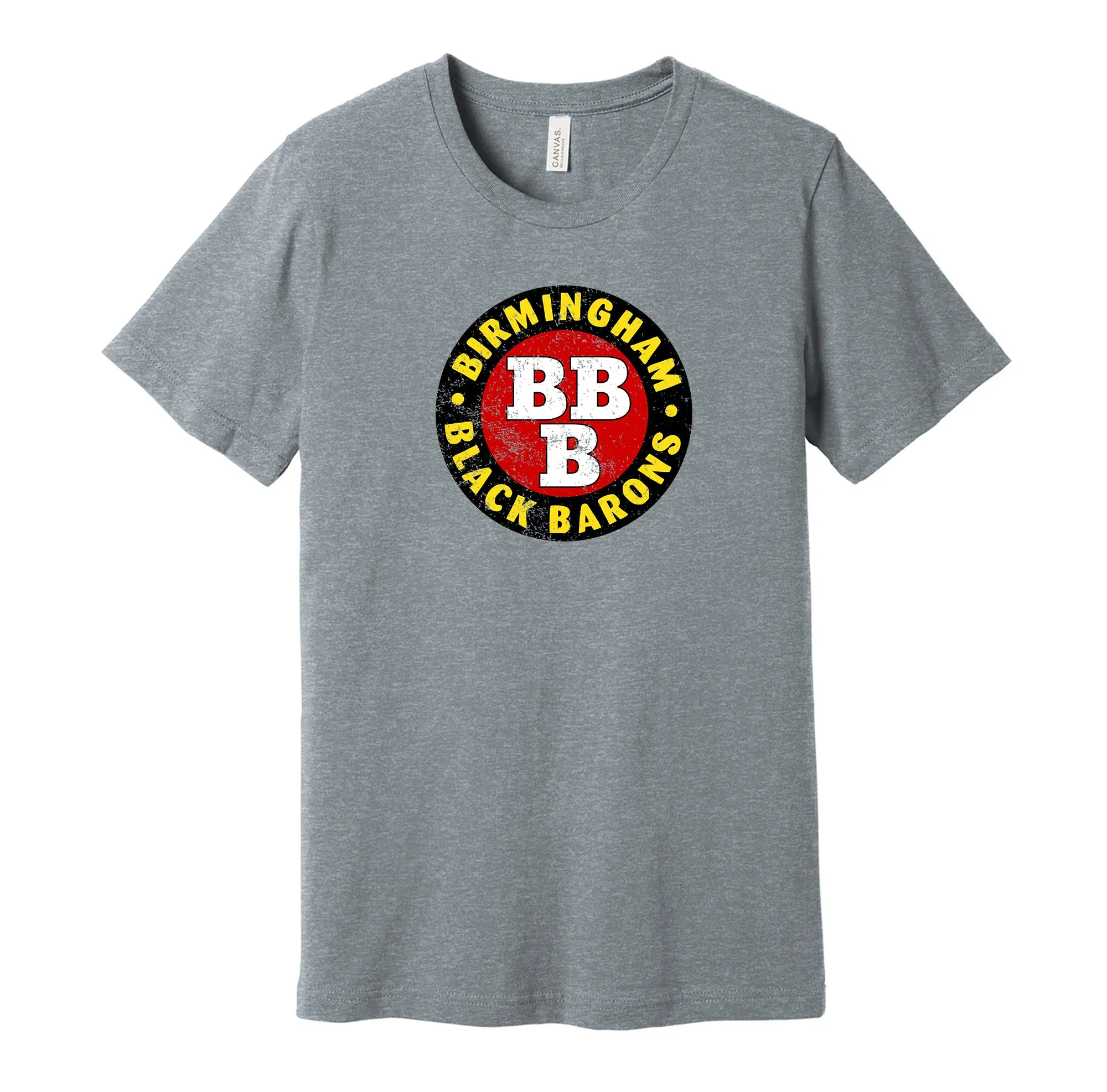 Birmingham Black Barons Distressed Logo Shirt - Defunct Baseball Team - Celebrate Alabama Heritage and History - Hyper Than Hype