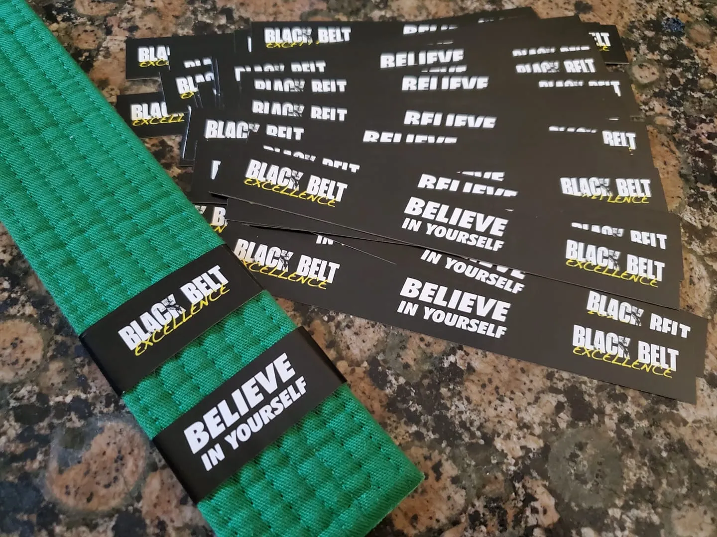 Black Belt Excellence Belt Stripes - Monthly