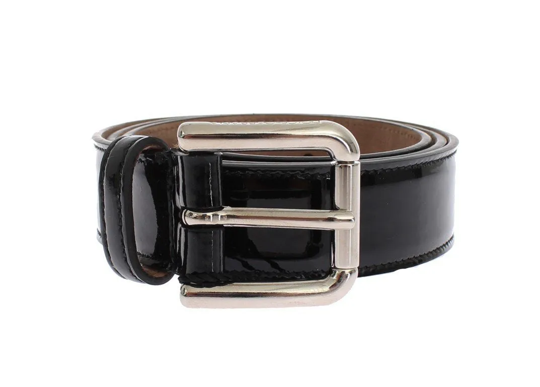 Black leather belt
