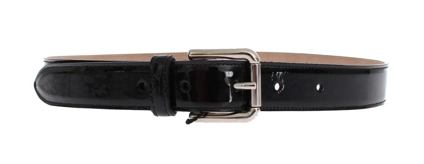 Black leather belt