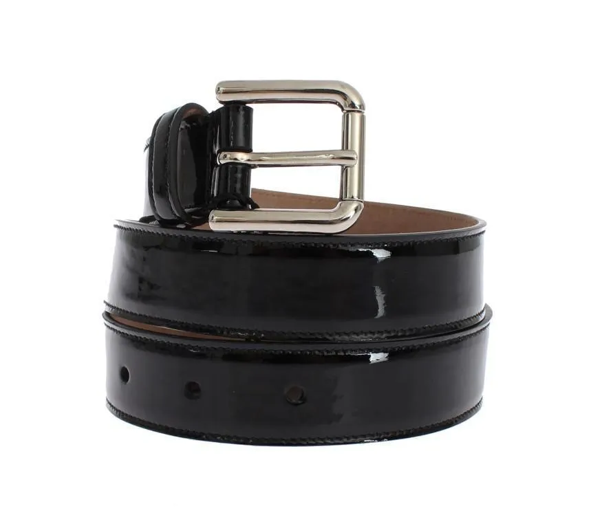 Black leather belt