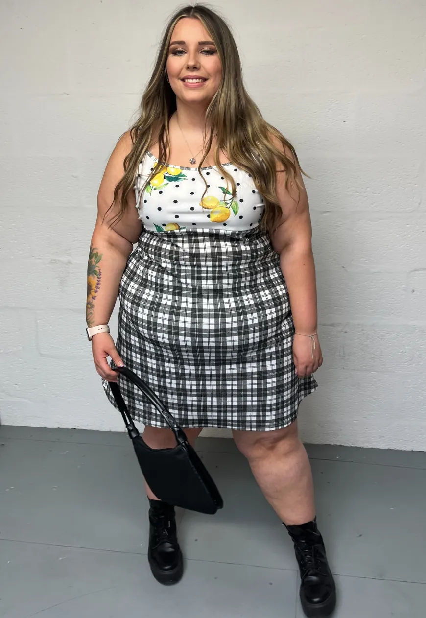 BLACK LEMON PICNIC DRESS
