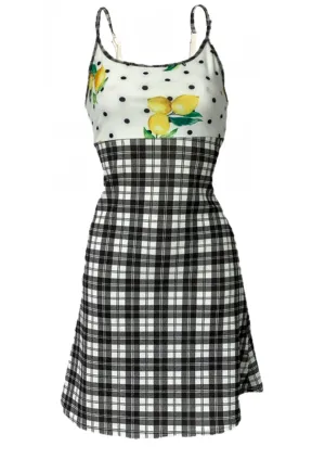 BLACK LEMON PICNIC DRESS