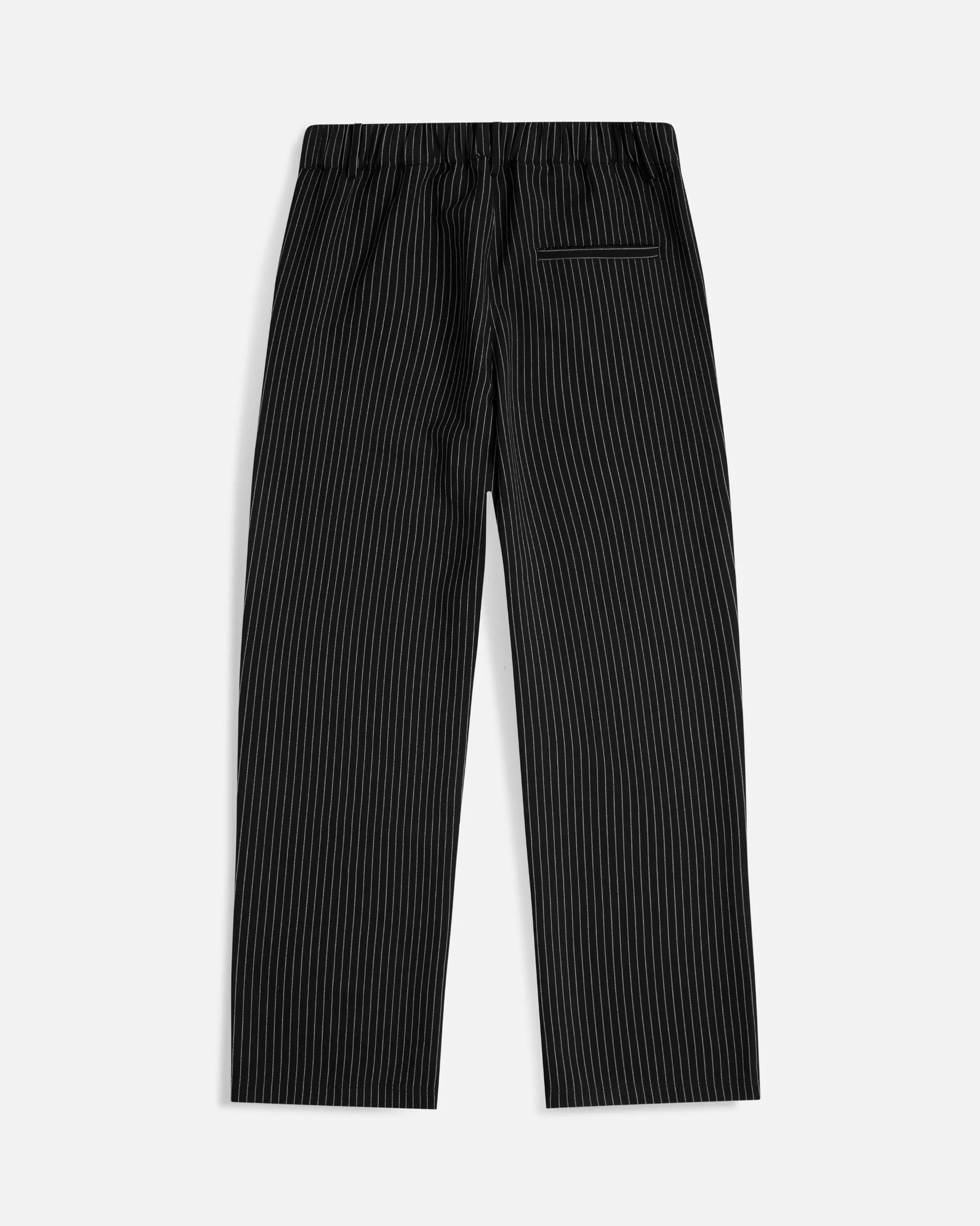 Black Pinstripe Trousers
