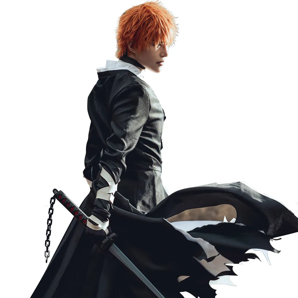 BLEACH - Kurosaki Ichigo Cosplay Costume Coat Outfits Halloween Carnival Suit