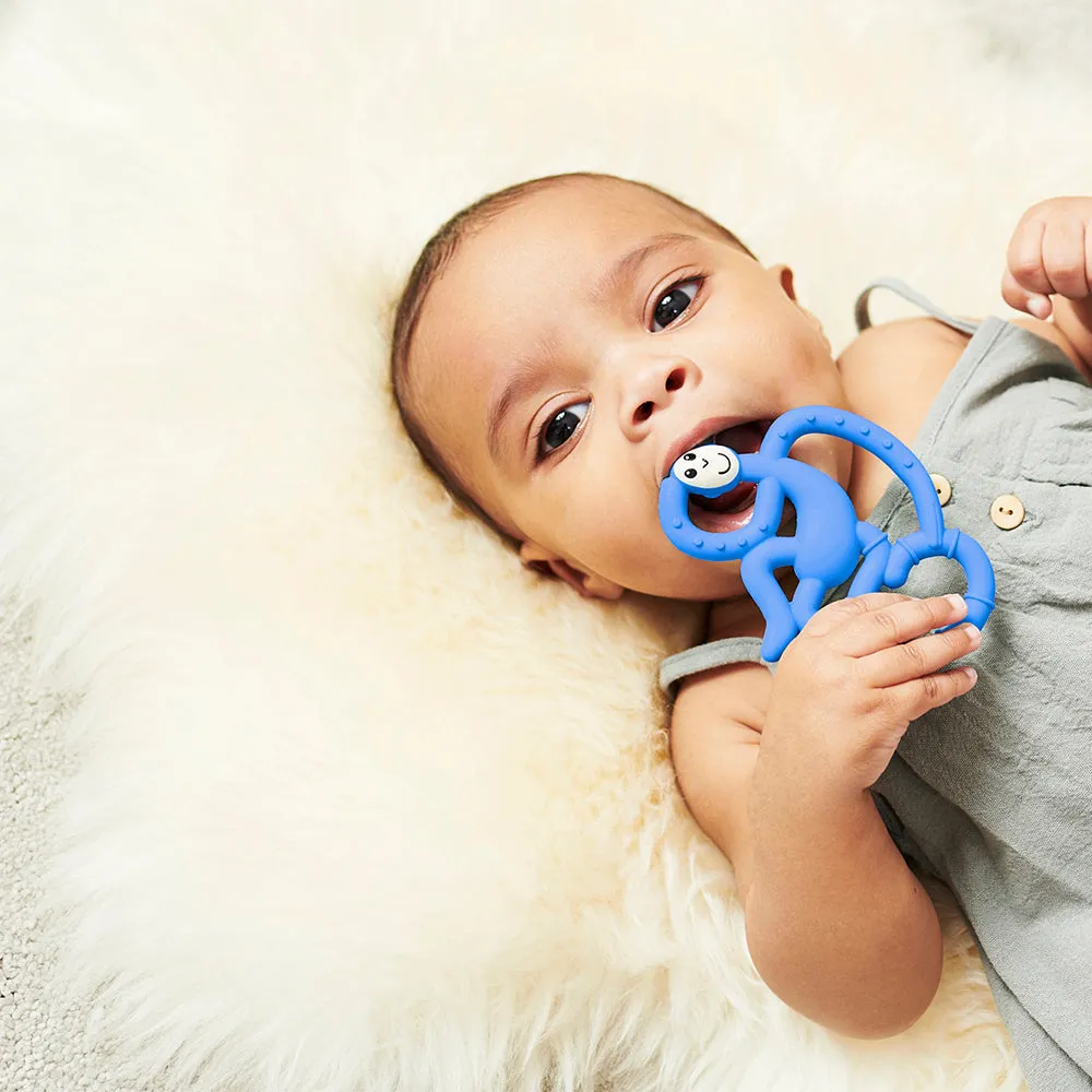 Blue Mini Monkey Teether