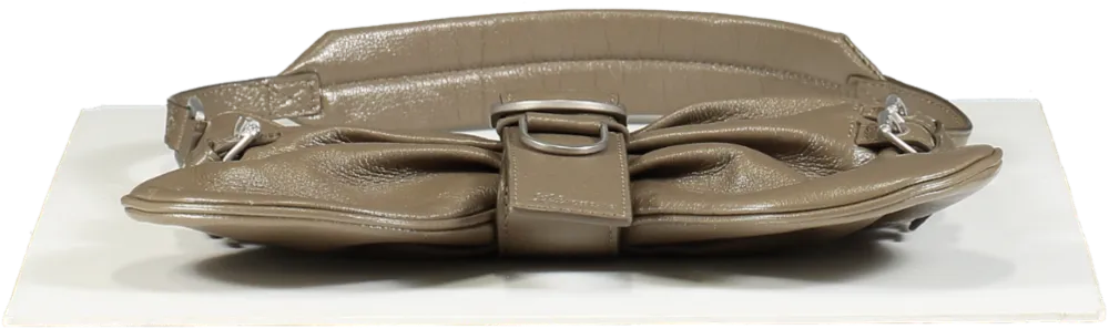 Blumarine Beige Leather Butterfly Handbag