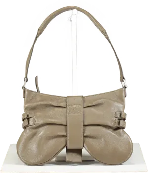 Blumarine Beige Leather Butterfly Handbag