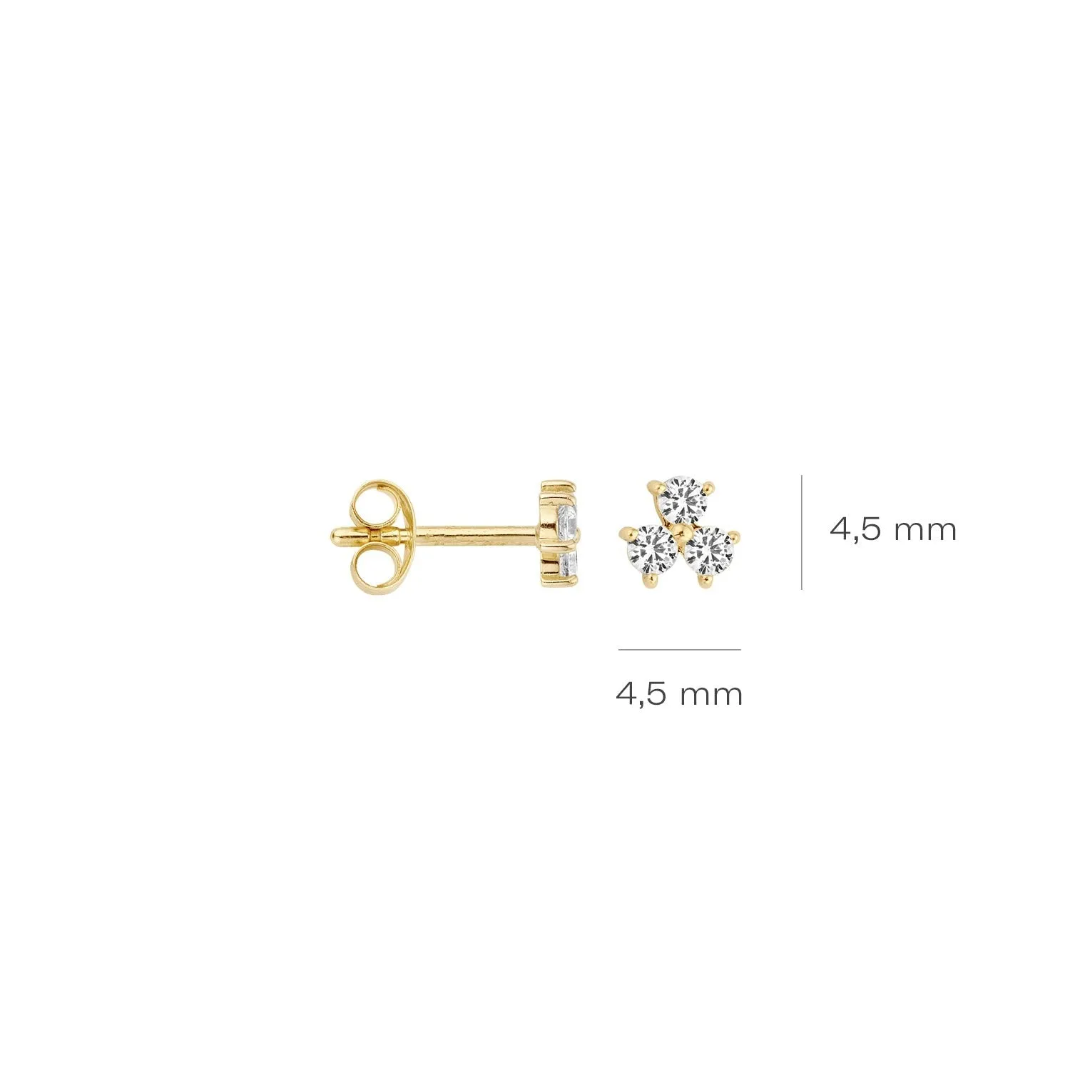Blush - Boucles d'oreilles - Or Jaune 14k, Zircon (7197YZI)