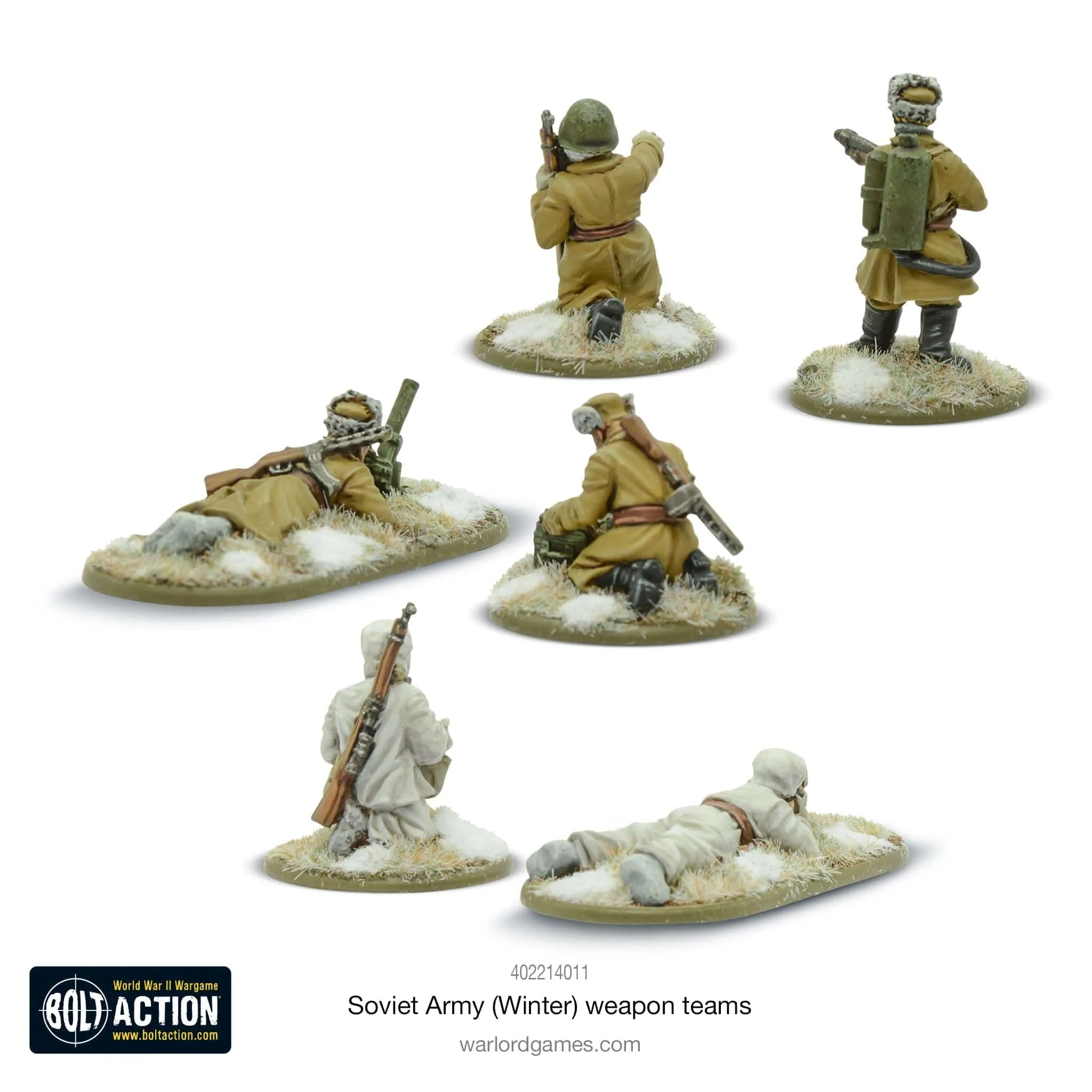 Bolt Action Soviet Army Winter Weapons Teams