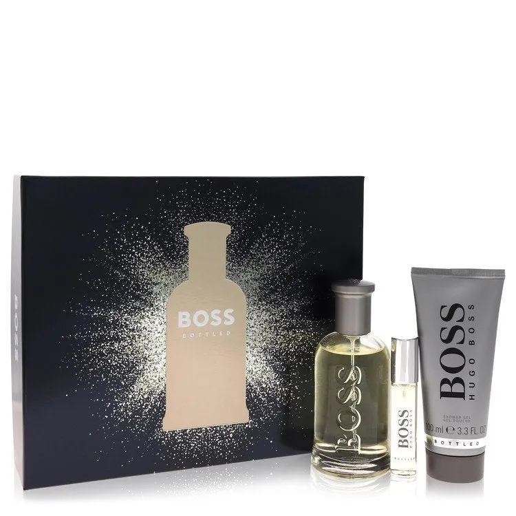 Boss No. 6 by Hugo Boss Gift Set -- 3.3 oz Eau De Toilette Spray   0.3 oz Mini EDT Spray    3.4 oz Shower Gel for Men