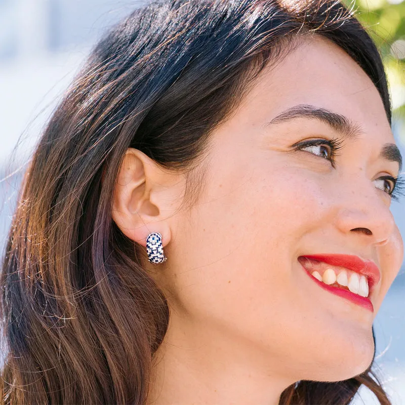 Boucles d'oreilles UNA STORIA - Aztèques, Argent et Zircons (BO12186)