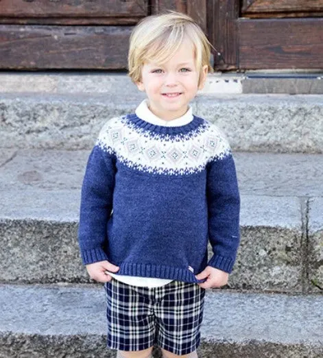 Boys Shirt and Blue Tartan Shorts