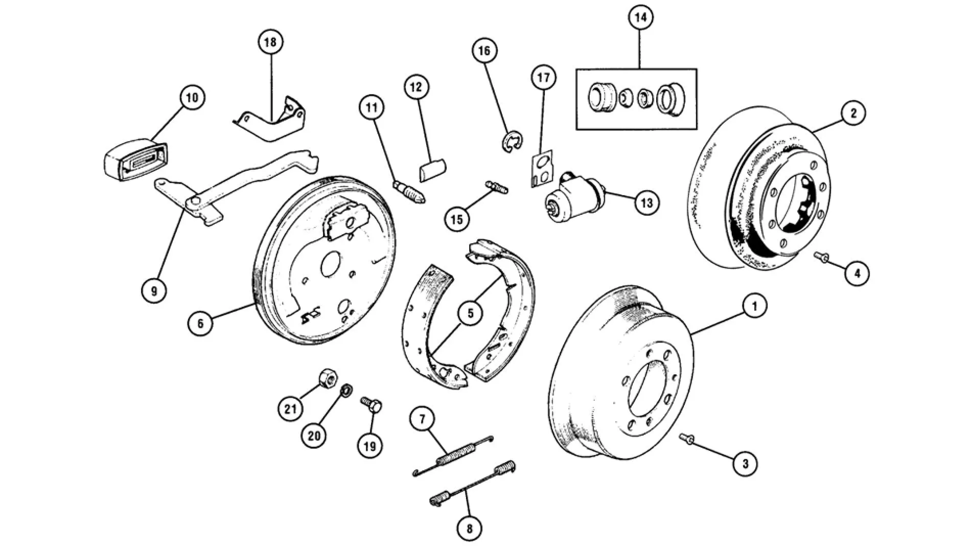 BRAKE DRUM, REAR WITH BULT IN SPACER, MINI "S", 1275GT