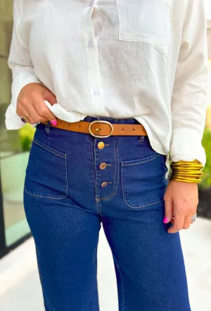 Brinkley Belt in Brown