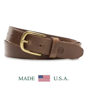 Brown Leather Belt | Duck Head