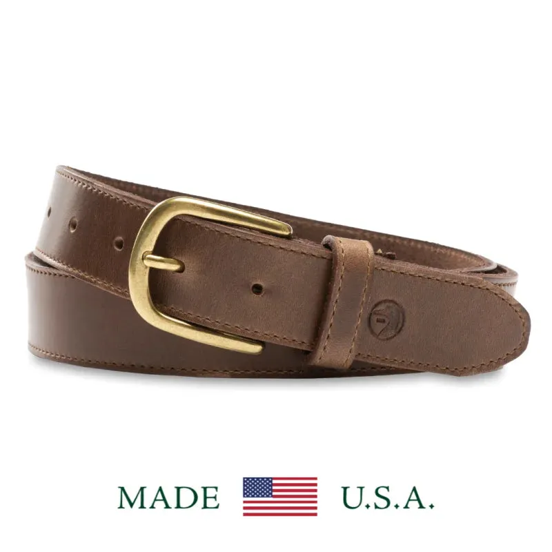 Brown Leather Belt | Duck Head