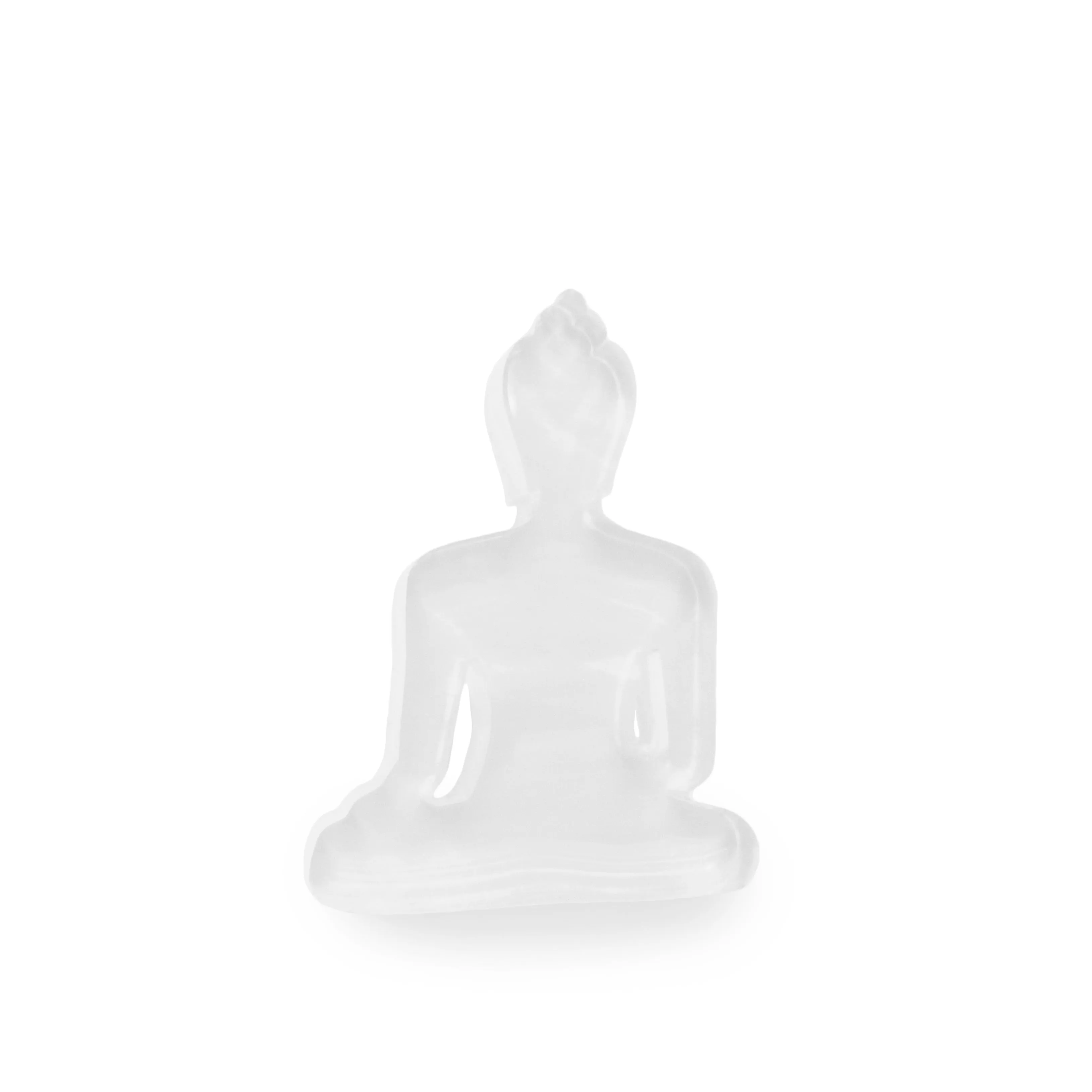 Buddha statue set of 3 - Green, White and Turquoise