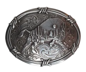 Buffalo Sunset Belt Buckle