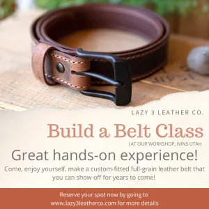Build A Belt Class - Call to Schedule