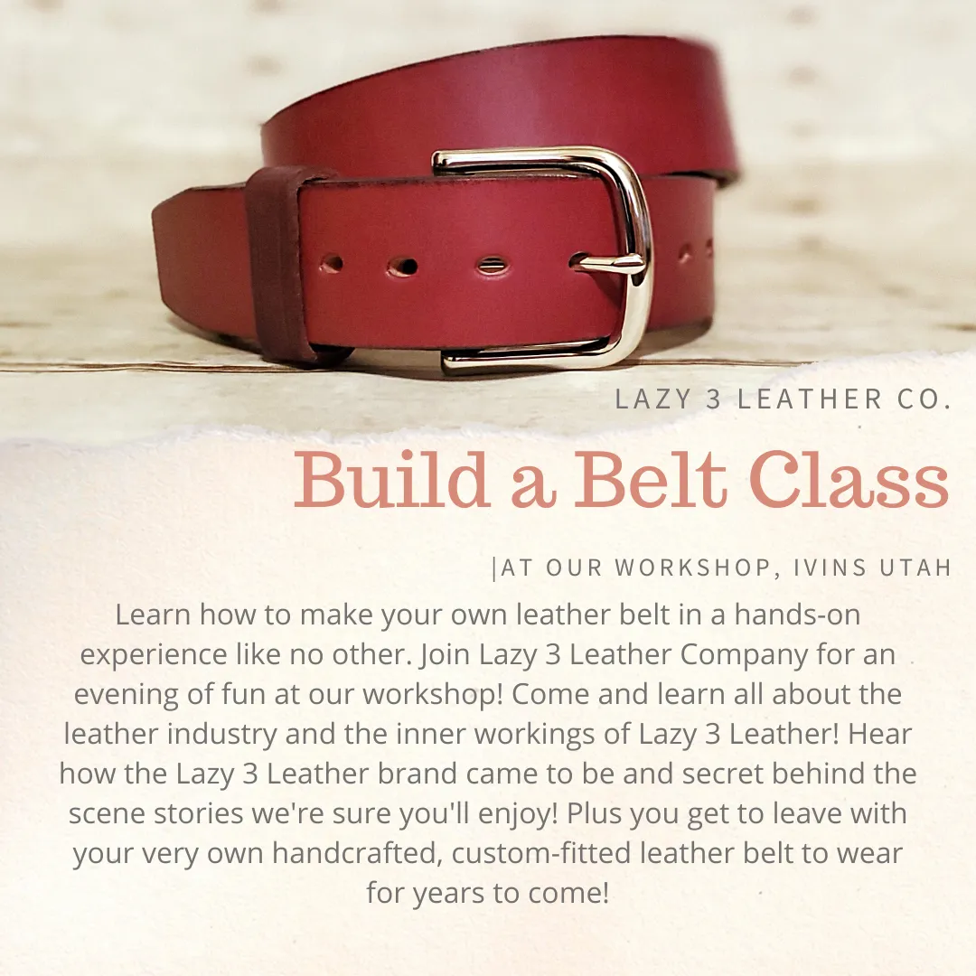 Build A Belt Class - Call to Schedule