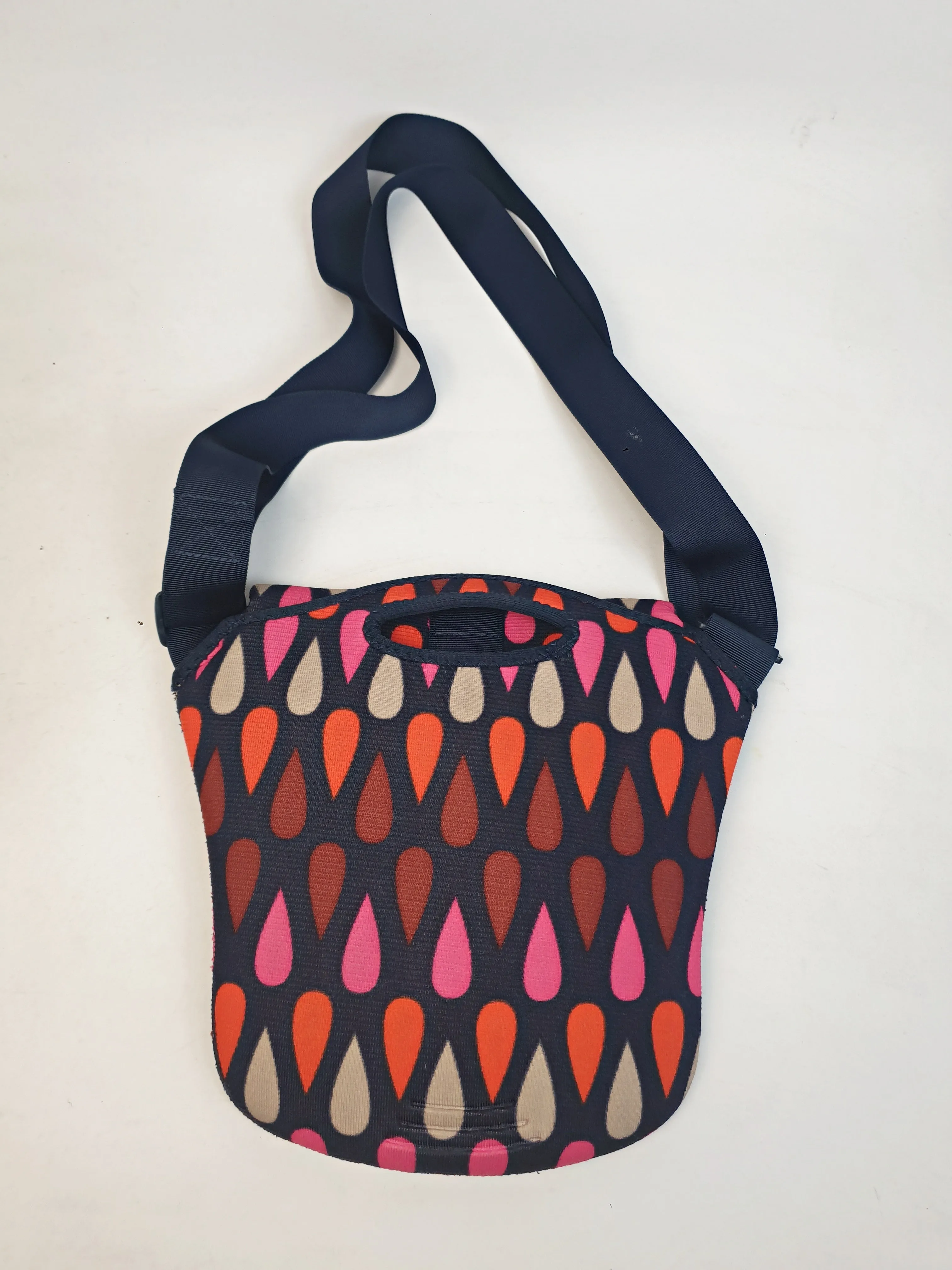 Built funky print lunch bag / messenger bag with adjustable straps
