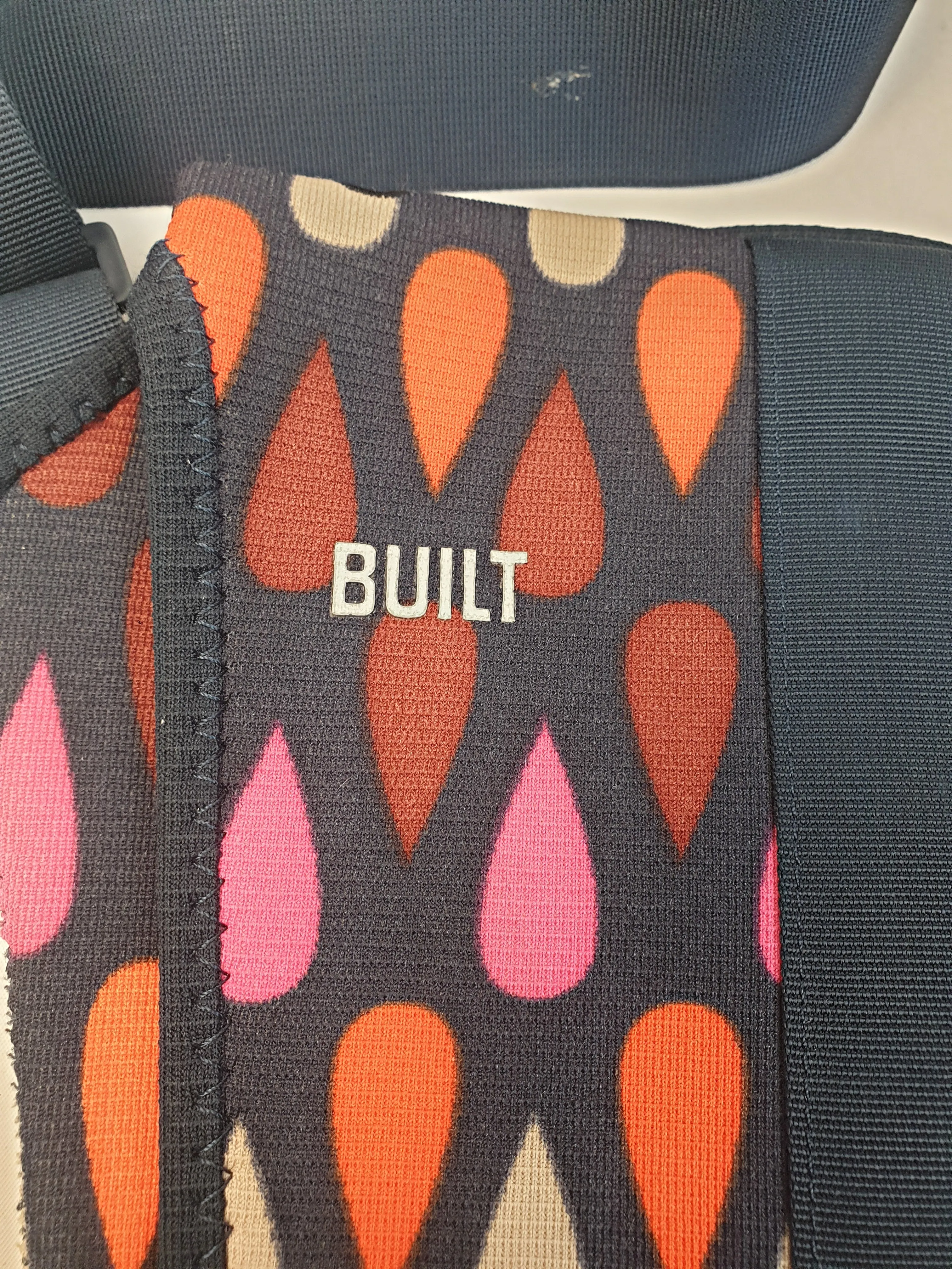 Built funky print lunch bag / messenger bag with adjustable straps