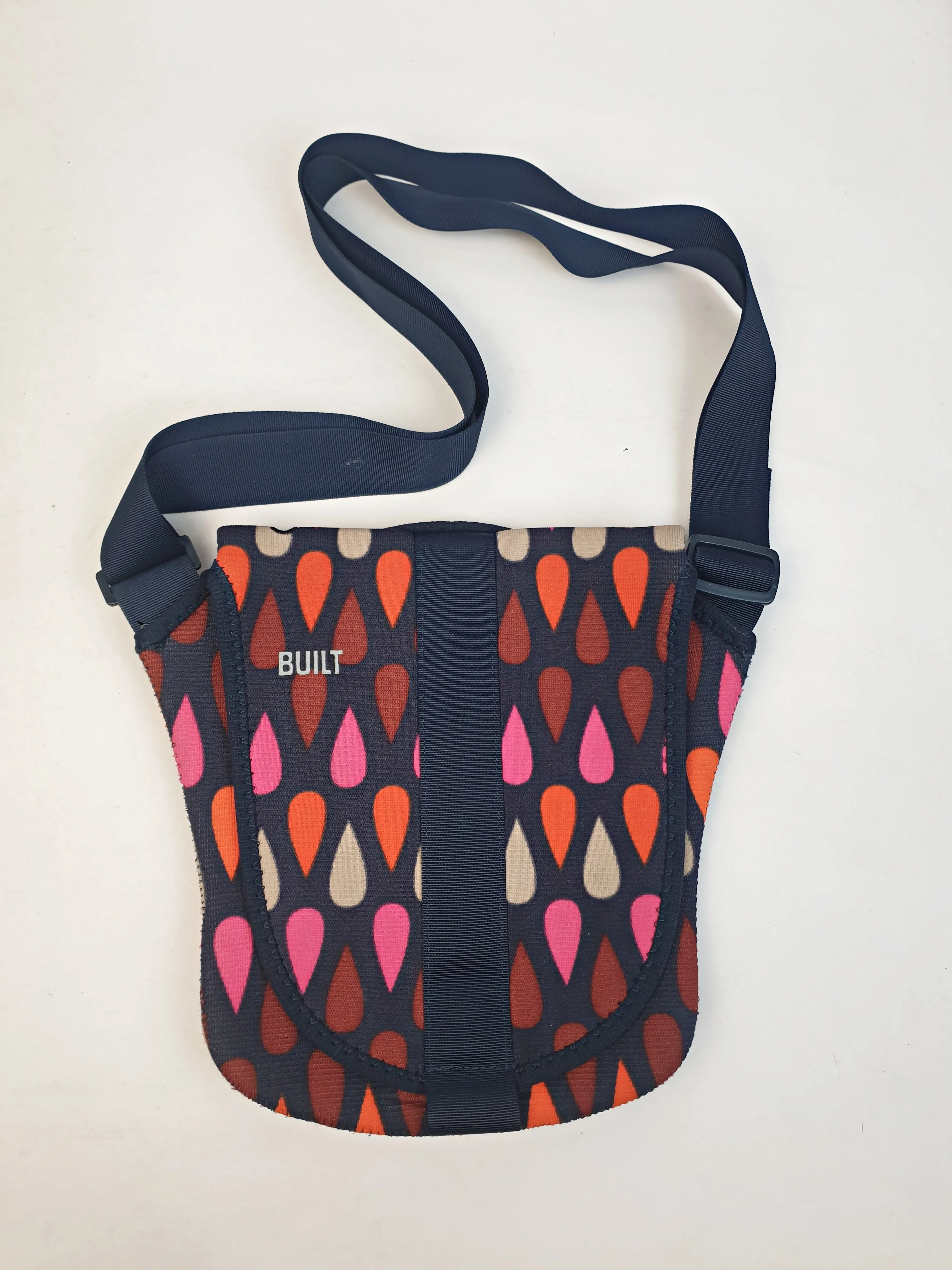 Built funky print lunch bag / messenger bag with adjustable straps