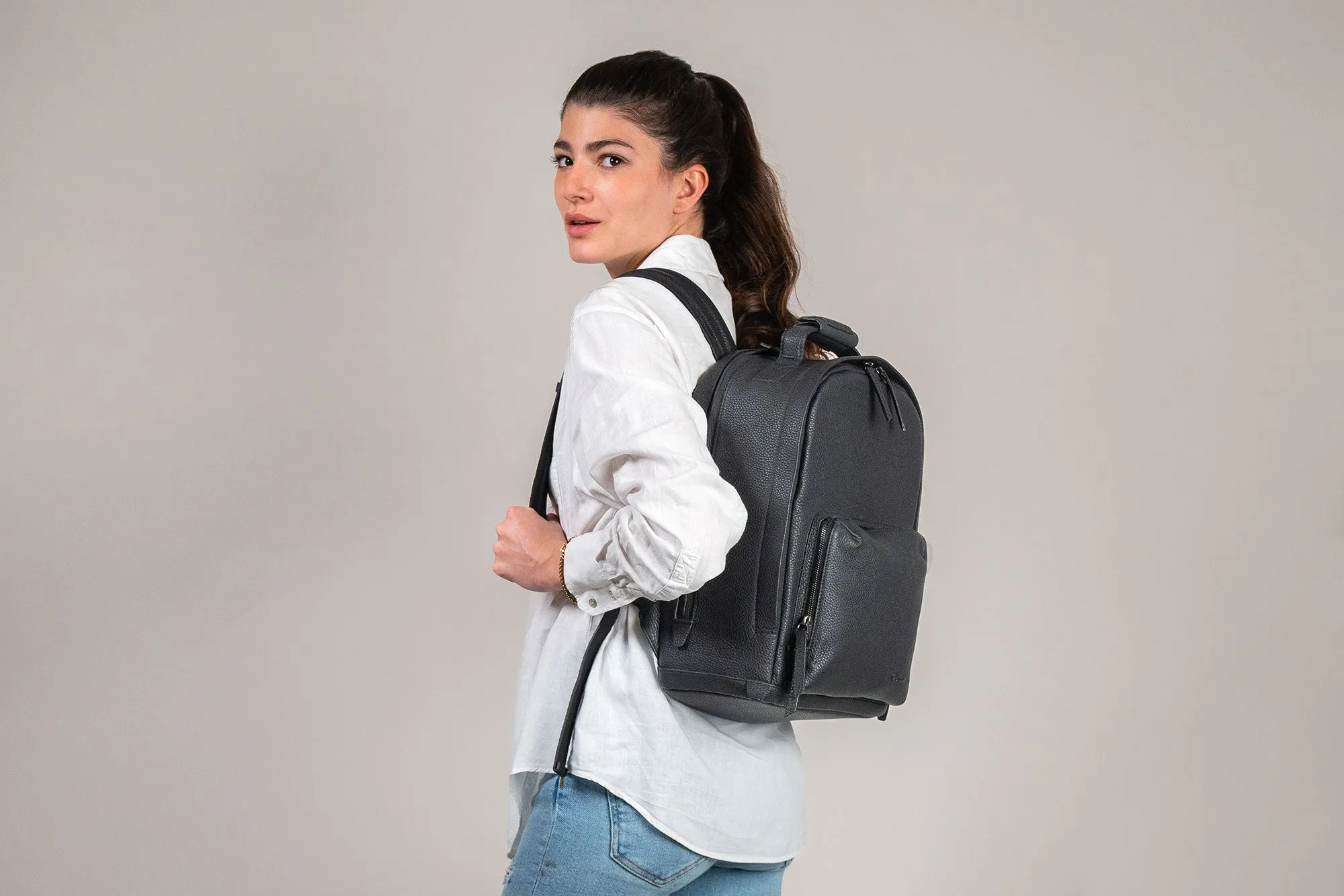 Business Backpack 13" Casual dunkelbraun