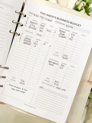 Business Budget - A5