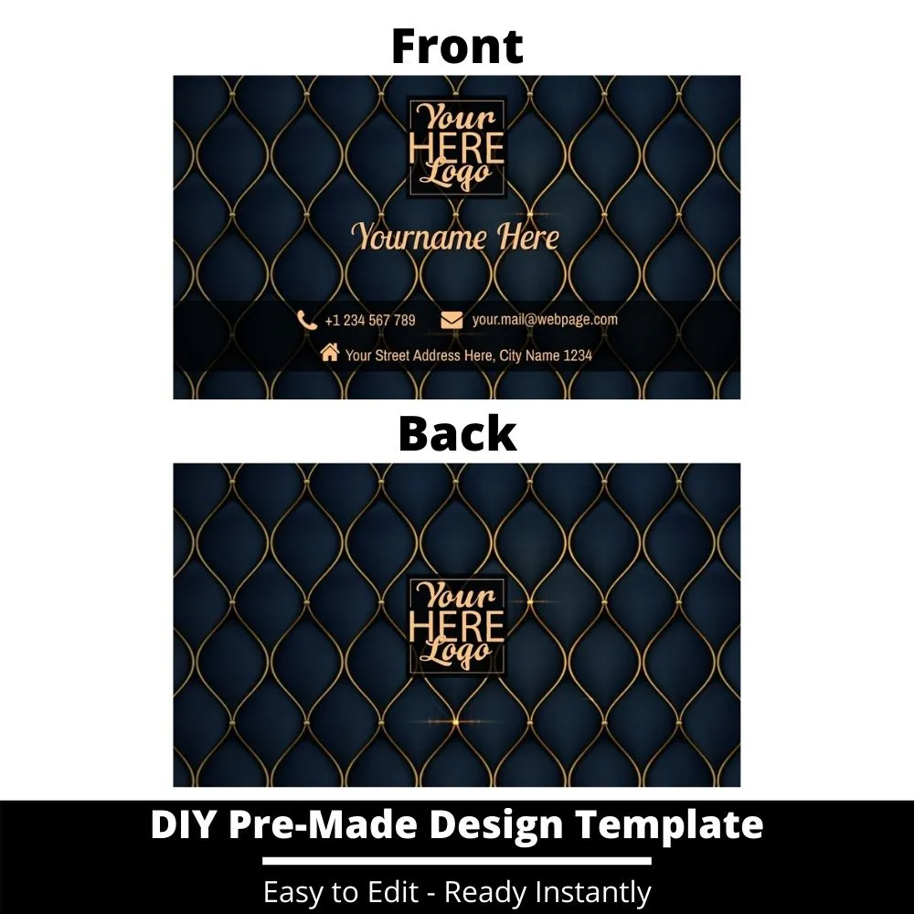 Business Card Design Template 102