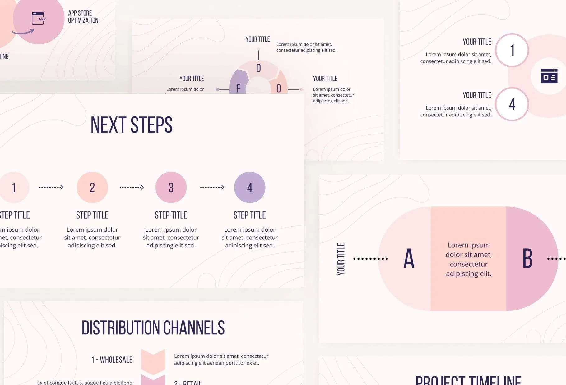 Business Plan Presentation Sweet Collection Fully Editable Canva Template