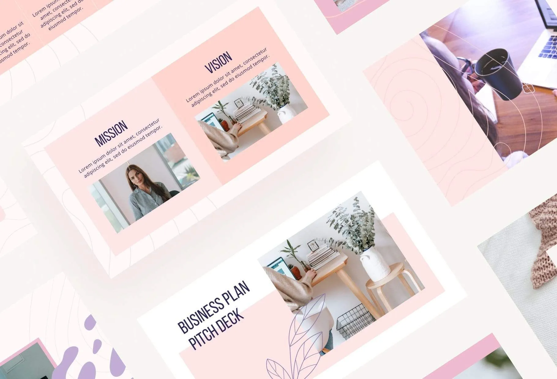 Business Plan Presentation Sweet Collection Fully Editable Canva Template