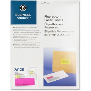 Business Source 1" Fluorescent Laser Labels